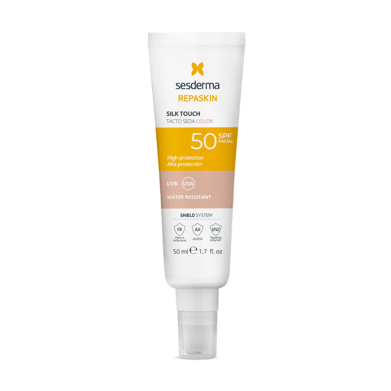 Sesderma Repaskin Toque Seda com Cor Gel Facial SPF50 50ml - Image 2