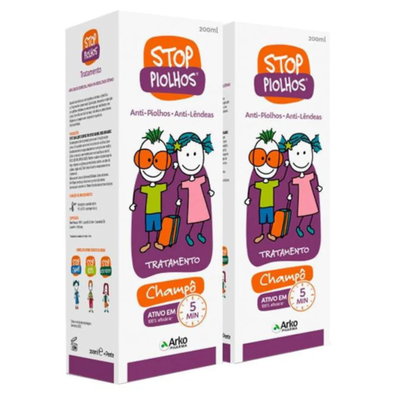 Stop Piolhos Pack Familiar Champô Tratamento 200ml