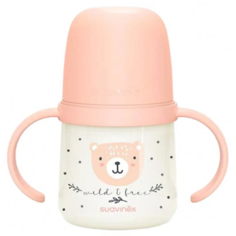 Suavinex Biberão de Treino com Asas +6m 150ml Rosa