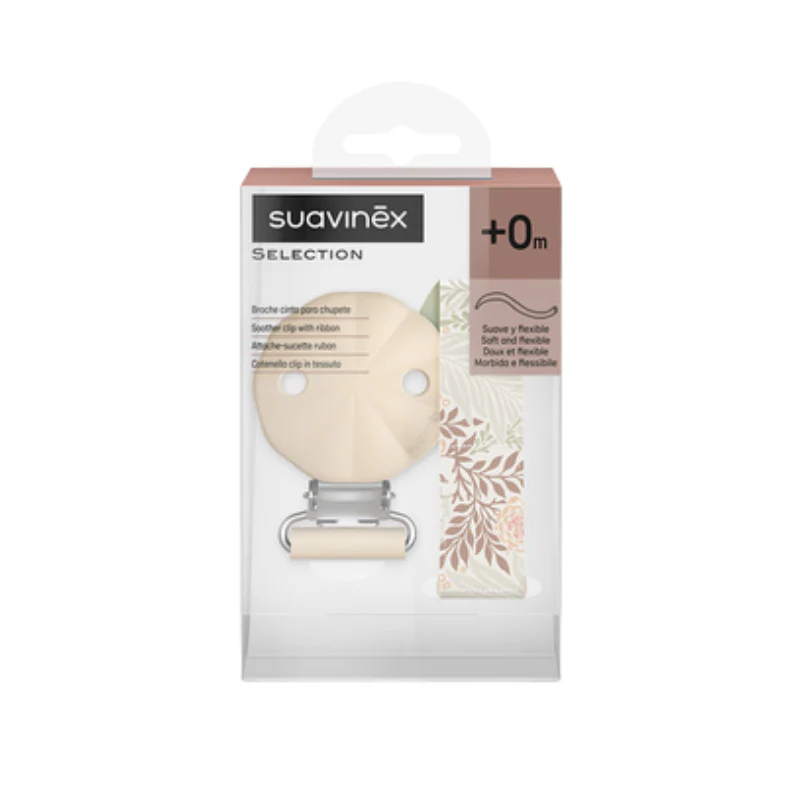 Suavinex Poetry Corrente Tecido para Chupeta Verde +0m