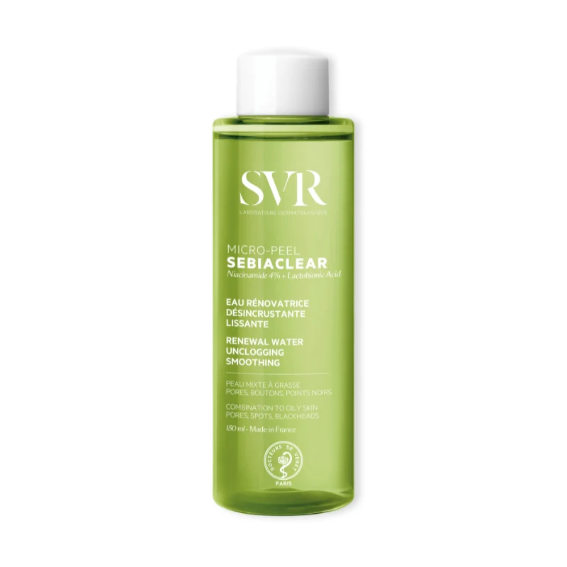 SVR Sebiaclear Micropeel Água Renovadora e Alisadora 150ml
