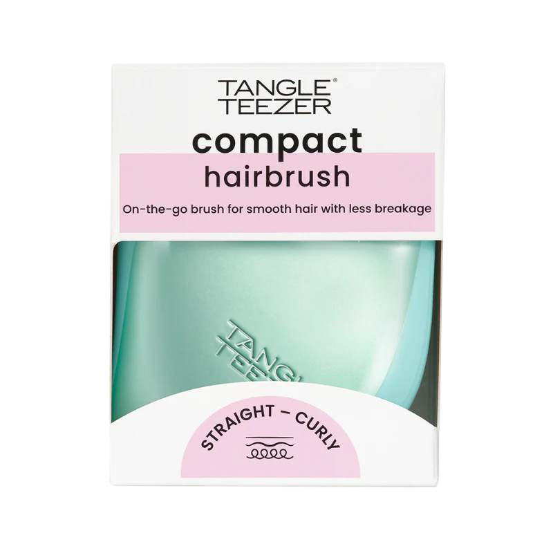 Tangle Teezer Compact Escova de Cabelo Verde Azulado