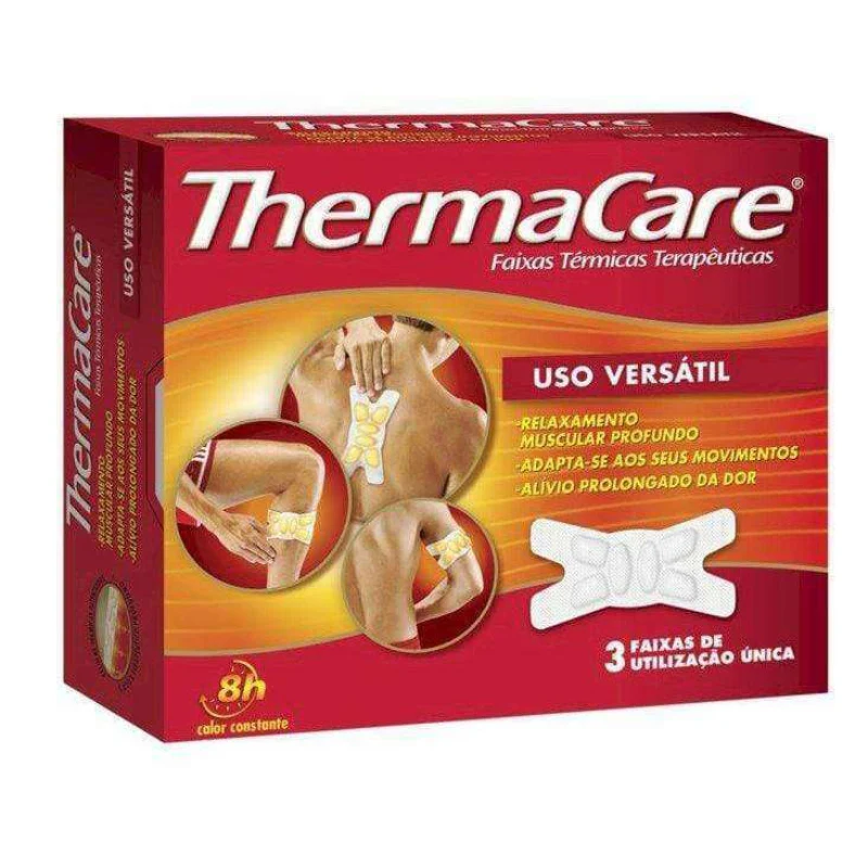 Thermacare Faixas Térmicas Terapêuticas Uso Versátil 3 Unidades