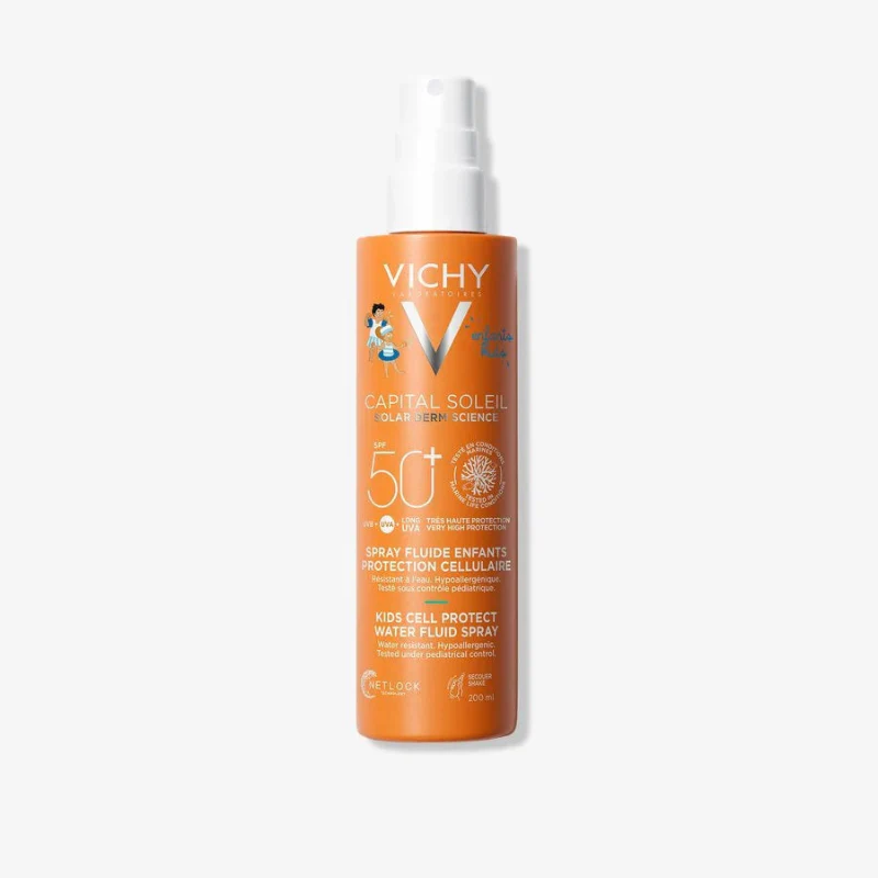 Vichy Capital Soleil Cell Protect Fluido Spray SPF50 para Crianças 200ml