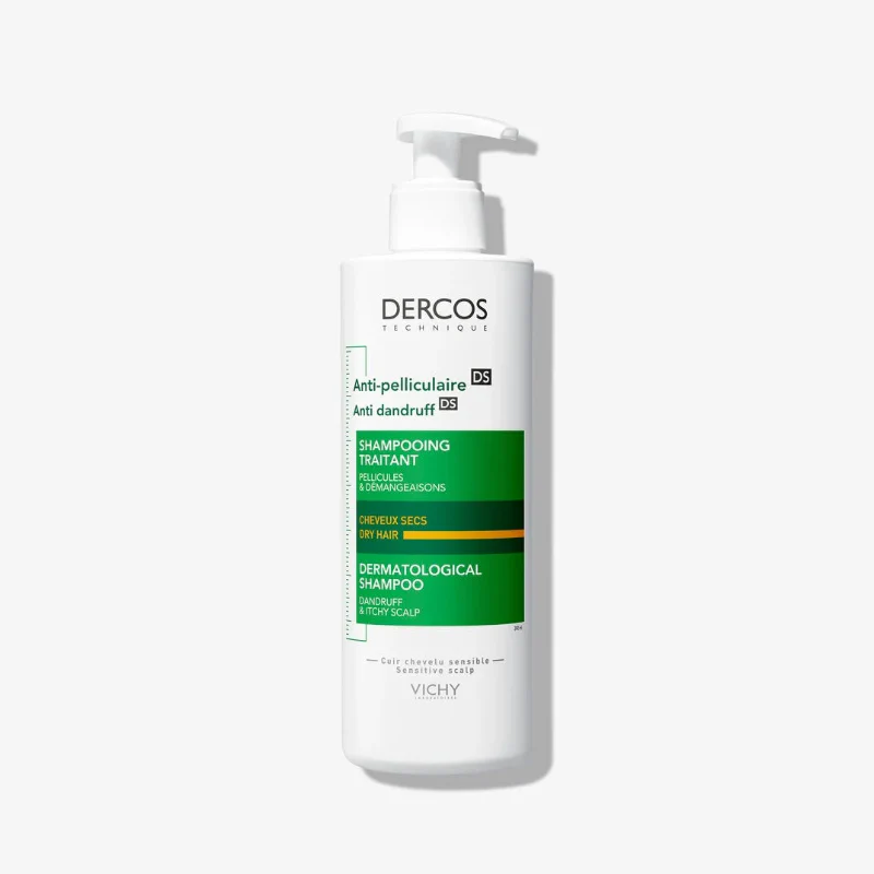 Vichy Dercos Champô de Tratamento Anticaspa para Cabelo Seco 390ml
