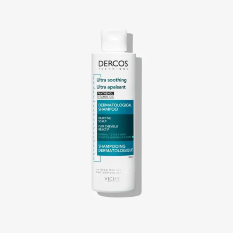 Vichy Dercos Ultra-Apaziguante Champô Couro Cabeludo Reativo e Cabelo Normal a Oleoso 200ml