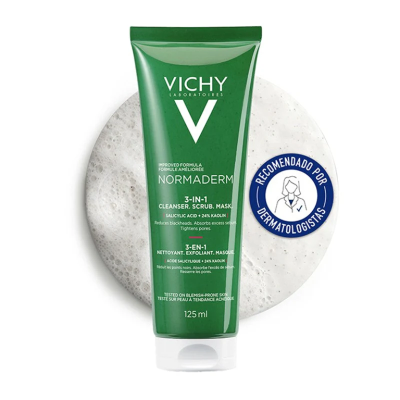 Vichy Normaderm Gel Exfoliante 3 Em 1 125ml