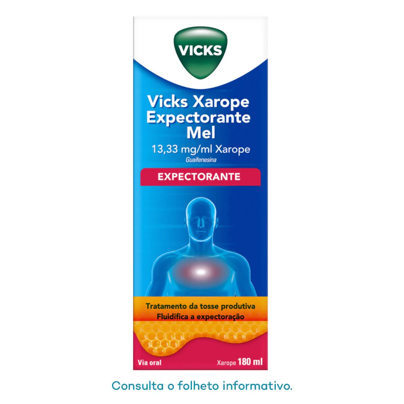 Vicks Xarope Expectorante Mel 180ml