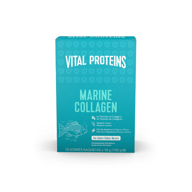 Vital Proteins Péptidos de Colagénio Marinho 10 Saquetas