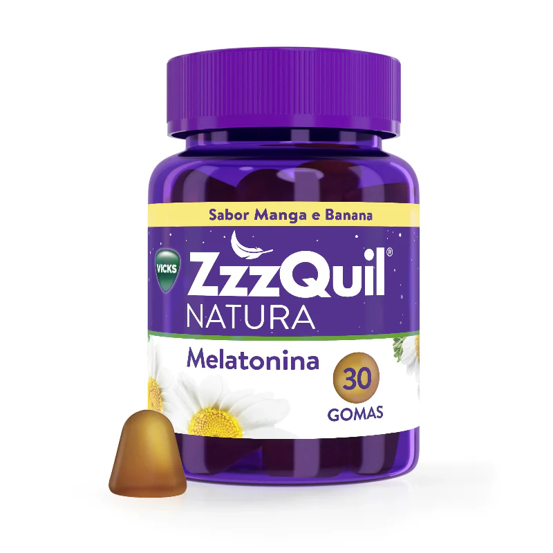 ZzzQuil Natura Melatonina Manga e Banana 30 Gomas